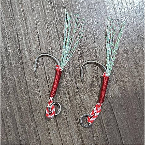 Anzol De Pesca Assist Hook Peninha Com 5 cartelas com 2 SZ063