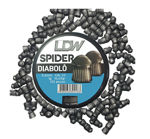 Chumbinho LDW Spider Para Carabina 5,5 Mm 125 Unidades