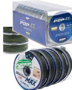 Linha de Pesca Multifilamento 3X Verde 3-4 Fios Deyu Max Maruri Pop 10 Rolos Com 100 Metros 0,15 0,18 0,20 0,23 0,26 0,30 0,35 0,40 0,45 0,50 mm
