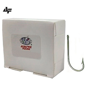 Anzol Inox Da Albatroz Caixa Com 100 1 2 4 6 8 1/0 2/0 3/0 4/0