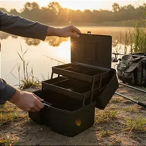 Caixa Maleta Premium Polymer Grande Pesca 2 Bandejas Top