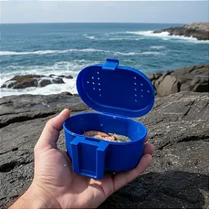 Estojo Isca Natural Polymer Pote Para Pesca De Praia Costão
