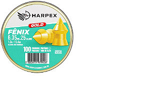 Chumbinho Fênix Gold Precisão 6.35mm Lata C/100pcs - Harpex