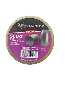 Chumbinho Slug Solid 5.5mm 180 Unidade De Alta Precisão - Harpex