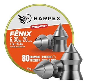 Chumbinho Fênix Premium 6.35mm (.25) Lata Com 80 Unidades - Harpex