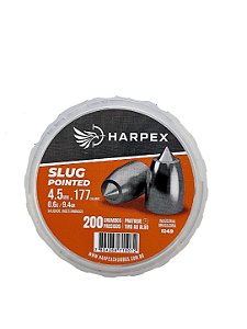 Chumbinho Slug Pointed 4.5mm 200 Und Alta Penetração Harpex