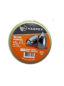 Chumbinho Slug Pointed 4.5mm 400 Und Alta Penetração Harpex
