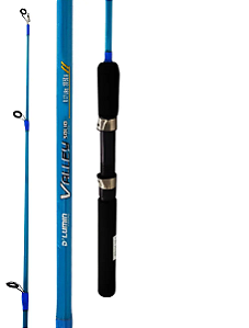 Vara de Pesca Valley 1002M Azul 08-17 lb Fibra de Vidro Maciça Deyu