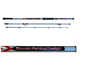 Vara Para Pesca Harpoon Surf Com 3003M ,4203M 15-30 lbs de Fibra de Vidro Tubular Cinza