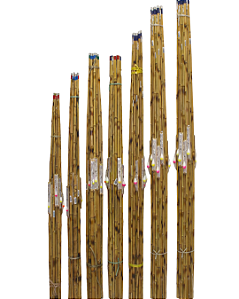 Vara de Bambu Natural de 2 Partes Com kit Básico de Pesca Kit com 12 Unidades 1,80 2,20 2,50 3,10 3,30 Metros