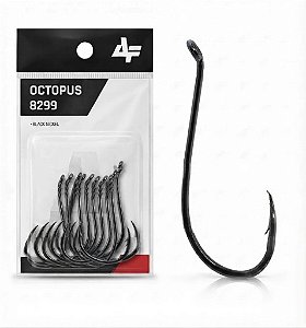 Anzol Para Pesca Albatroz 8299 OCTOPUS 6/0 C/8 Unidades BlackNiquel 5 Cartelas