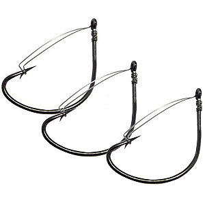Anzol Anti-Enrosco Para Pesca Varias Medidas 1/0, 2/0, 3/0, 4/0, 5/0 BlackNickel