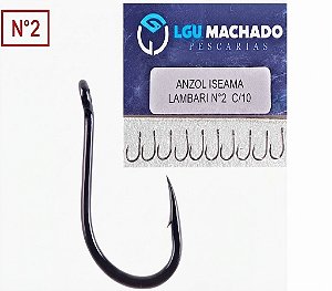 Anzol Para Pesca Iseama Lambari N2 C/10 Unidades Niquel 5 Cartelas