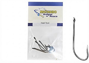 Anzol Para Pesca Mac Inox 5 Cartelas Diversos Tamanhos Nº1 2 4 6 8 1/0 2/0 3/0 4/0 Nickel