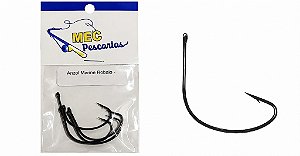 Anzol Para Pesca Robalo Mac 5 Cartelas Black Nickel Diversos Tamanhos Nº1 2 4 6 1/0 2/0