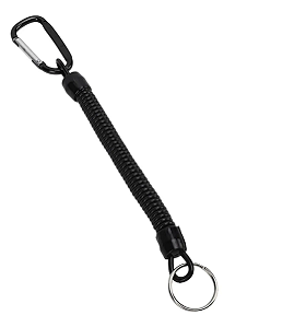 Cordão Salva Vara Artigo De Pesca Espiral AF 1M Com Mosquetão