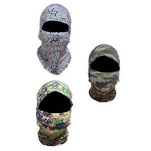 Mascara Balacrava Ninja Tática Camuflados Militar Sortida