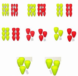 Boia Isopor Lambari Para Pesca uma Cartela N1 2 3 4 5 6 7 8 com 2,3,6 ou 10 Unidades Cores Sortida
