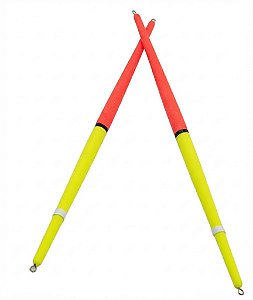 Boia Pena Palito de Madeira N41 19 cm Pesca Tilápia 2 Unidades