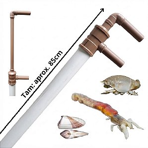 Bomba Suga Areia 85cm PVC Extratora De Corrupto Para Pesca Praia