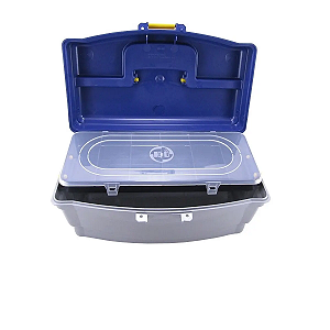 Maleta Caixa Hi Pesca Organizadora Color 1 Bandeja 30x18cm Com 6 Divisorias Na Bandeja