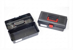 Caixa Maleta Organizadora Pesca Emifran Preto Sem Bandeja 31x15cm Baú