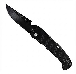 Canivete Xingu Dobrável XV2928 15cm Lamina Lisa Preto Cabo de Metal