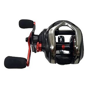 Carretilha LX 400L 6+1RL Direita ou Esquerda Vermelho com freio Magnético Drag de até 15kg