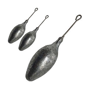 Chumbo Chumbada Beach Bomber Haster Longa Pacote de 1 kg Com Gramaturas de 80g 90g 100g 110g 120gramas