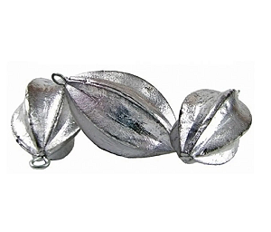 Chumbo Chumbada de Pesca Esportiva Pacote de 1 Kg Modelo Carambola Diversas Gramaturas