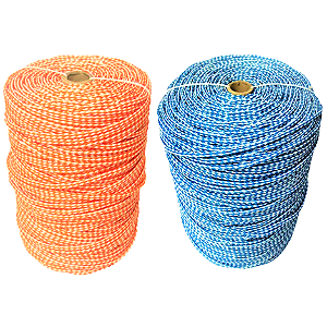 Corda Fieira Cabos Náuticos Dupla Trança 4mm 150m/kg 5mm 110/kg trançada de fibra de Poliéster AT