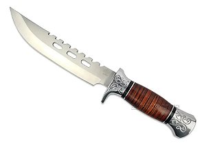 Faca Albatroz Esportiva K302 Lamina de Aço Inox Afiada 30 Cm Excelente Para Pesca, Camping, Caça ou Mais