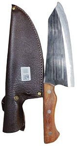Faca DP Luatek SLK-LAF69 Lamina Lisa e Afiada em Aço Inox 30,7cm Para Pesca, Camping, Caça ou Mais