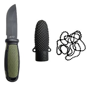 Faca Xingu Esportiva Pequena XV3447 Com Bainha e Corrente 14cm Lamina Lisa e Afiada Cabo ergonômico