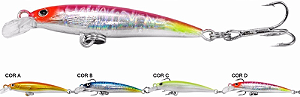 Isca Artificial Albatroz LQ4150 Meia Água 5cm 3Gr Cores A-b-c-d Para Robalo, Peixe galo, Tilápia entre outras espécies.