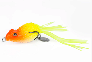 Isca Artificial Top Frog Sapinho Anti-enrosco XY12 8,6Gr Albatroz 4,5cm Borracha e Equipada com Anzol Duplo
