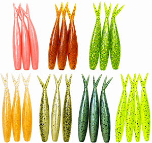 Isca Artificial Manjuba Doa 10cm C/3 Unidades de Silicone Soft de Alta Qualidade e Diversas Cores