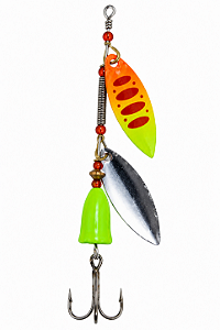 Isca Artificial Para Pesca Giratórias Spinner Colher De Metal H21598 9cm 6gr 5 Unidades