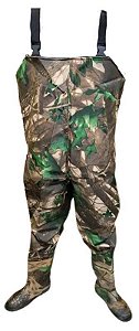 Jardineira Macacão Camuflado Com Bota Silicone Emborrachado de Alta Qualidade Numerações de Bota BR