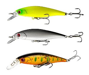 Isca Artificial HG Floating HG6029 6,5gr 80mm Cores Sortidas Para Pesca Tucunaré, Trairas, tilápias, dourados, pacus, black bass, entre outros