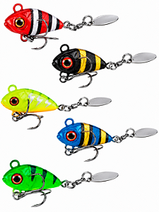 Kit de Isca Artificial Jig Maya C/5 Unidades 10gr 2,5cm Para Pesca de Robalo, Black, Bass, Tucunaré, Traíra entre Outros