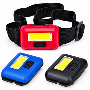 Lanterna Cabeça a Pilha Headlmap 10w 6 Led Cob Farol Caça Escoteiro Bike Cor Sortida