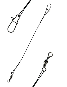 Leader Chicotes Albatroz 12cm C/100 Und 45LB Resistência Até 20kg Para Pesca de Alta Qualidade