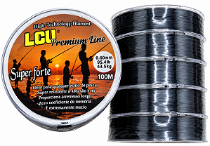 Linha Para Pesca LGU Premium Mono 100 M C/10 Un Diversas Medidas 0.25 0.30 0.35 0.40 0.45 0.50 0.60