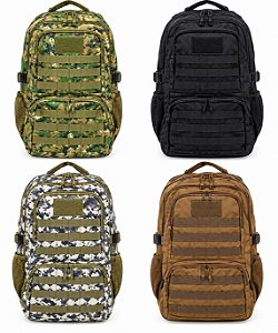 Mochila Tática Impermeável BAG02 em Poliéster 28lts Com Diversas Cores Para Pesca, Passeio, Caça, Atividades ao Ar Livre