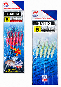 Sabiki Chicote Isca Albatroz Camarão ALA2278 Rosa ALA2279 Branco