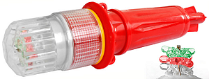 Sinalizador Náutico AF WLH-188 2Pilha 15LED Para atrair os peixes e marcação da rede à noite