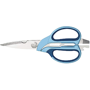 Tesoura Super EDGE De Cozinha Mundial Em Aco Inox de Alta qualidade Cor Azul 1 Unidade