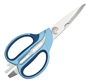 Tesoura Super EDGE De Cozinha Mundial Em Aco Inox de Alta qualidade Cor Azul 12 Unidades