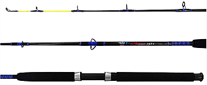 Vara de Pesca Albatroz Cachara 1,65M Inteiriça 50LB P/Molinete Super Resistente fibra de vidro maciço